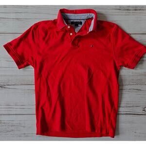 Tommy Hilfiger Red Polo Shirt sz M